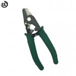 Three Hole Carbon Steel Wire Stripper Cutter Buffer Coating With TPR Handle for sale