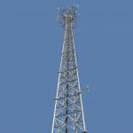 Galvanized 40m Self Supporting Mast For Broadcast for sale