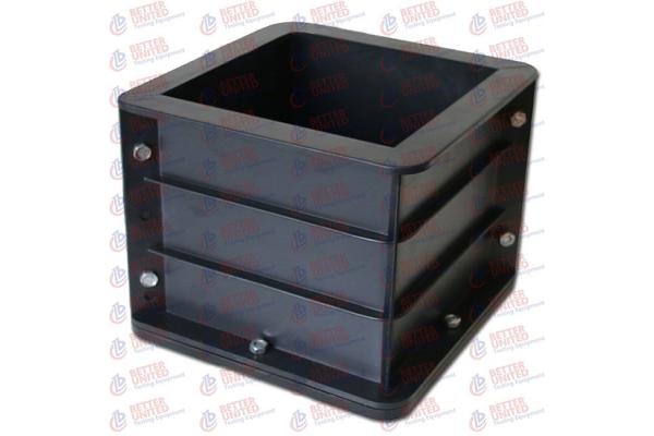 Plastic Cube Mould Two Part 150 Mm Concrete Testing Equipment