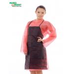 Dirt Prevention Single Use Nonwoven Apron With Thin Ties For Factory Without Sleeves for sale
