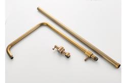 China Classic Antique Brass Thermostatic Shower Systems With 8 Inches Round Head supplier