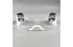 China Cyberpunk LED Light Up Glasses Luminou Flashing In The Dark Navigation supplier