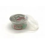 28mm Height Clear Plastic Cylinder With Peel Off Lid For Nuts , Coffee