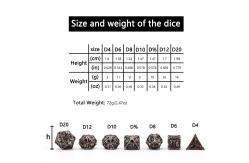 China Hollow metal dice set polyhedron custom dice dragon and dragon dice board game supplier