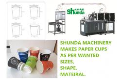 China Automatical High Speed Paper Cup Machine SMD-90 With Digital Control Inspect Camera supplier