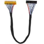 AWG26-28 Wire Gauge LVDS Signal Cable for Industrial Monitors I-PEX/JAE/HIROSE Compatible Custom Cable Design for sale