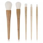 Wooden Ferrule Handle High End Makeup Brush Set Long Lasting 190g for sale