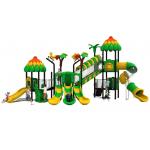 ODM Outdoor Playground Equipment Plastic Playhouse With Slides