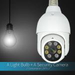 360 Degree E27 LED Lamp PTZ IP Camera Full Color 1080P WiFi Light Bulb Camera for sale
