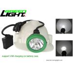 WISDOM Type Rechargeable Miners Headlamp , LED Mining Cap Support USB Charging for sale