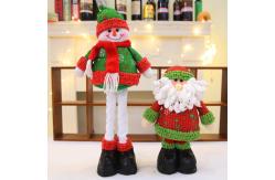 China 45cm Green Hat Red Scarf Animated Plush Christmas Toys Cute Soft Snow Man supplier