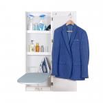 Folding Wall Mounted Ironing Cabinet White MDF Wood EU Standard for sale