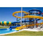 Outdoor Water Park Games Equipment Large Fierglass Slide Sets for sale