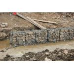 Galfan Galvanized Woven Wire Mesh Zn95% Al 5% Hexagonal Gabion Box for sale
