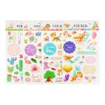 Plant Custom Kids Sticker Printing , Puffy Animal Stickers Printed Blister Packaging for sale