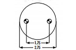 China 4.8 Max Height 3/8-16 Goodyear 1B5-510  Air Springs Vibration supplier
