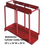 Red In Line Gas Cylinders Caddy Full Steel Structure 39 *16 *39 Inch for sale