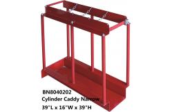 China Red In Line Gas Cylinders Caddy Full Steel Structure 39 *16 *39 Inch supplier