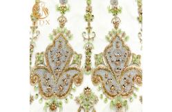 China Special Wedding Lace Fabrics Material Water Soluble Handwork 135cm Width supplier