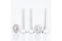 China Coarse Thread Stainless Steel Flat Socket Cap Screw Various Sizes supplier