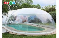 China Outdoor Customized Inflatable Swimming Pool Cover Transparent inflatable pool cover dome supplier