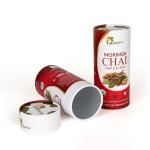 Three Pieces Cardboard Tube Packaging Dry Food Food Can Packaging Canister for sale