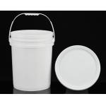 Convenient Handle Snap On Lid 5 Gallon Plastic Buckets 15.5 Inches for sale