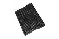 China PE ESD Black Plastic Logistic Box 540*420 Plastic Moving Box 40L supplier