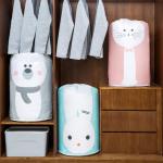 Cartoon Foldable Garment Storage Bag Cotton Blanket Bed Cover Wardrobe Storage Bags for sale