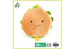 China 0.1kgs Hamburger Pet Plush Toy Three Charming Sounds supplier