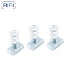 Pre Galvanized Strut Channel And Fittings 8mm For Strut Support System Spring Nut for sale