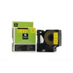 D1 Label Tape Cassette Black On Yellow , 6mm / 12mm Labelling Machine Cartridges