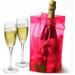 Waterproof PVC Transparent Bag Plastic Ice Bag With Handle Eco Friendly for sale