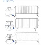hot dipped galvanized fence panel temporary crowd control barrier for sale