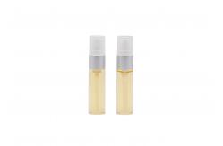 China 8ml Clear Perfume Sample Spray Bottles Cylinder Shaped supplier