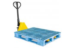 China Blue Reusable Plastic Pallet Corrosion Resistant for Warehouse Logistics supplier