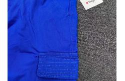 China Summer DK Blue Kids Casual Loose Shorts With Four Pockets supplier