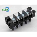 21.00mm PBT Feed Through 180A Panel Mount Perforation Terminal Block With Plastic Cover for sale