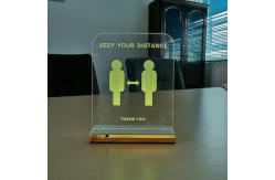 China Acrylic Response Time 5ms LED Warning Sign supplier