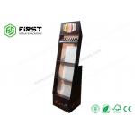 Custom Retail Printed Corrugated POP Cardboard Floor Display Racks for sale