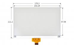 China 7.5 Inch 800x480 Wide Temperature IPS TFT LCD Electronic Paper Display supplier