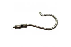 China Custom Lighting Accessories Component Nickel Plating Lock Cable Gripper With Hook supplier