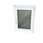 Three Cavity White PVC Casement Window With Sinking Drainage System