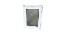 China Three Cavity White PVC Casement Window With Sinking Drainage System supplier
