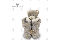 China Customised 88cm Baby Bedding Set Loveable Huggable Animal Teddy Bear Blanket supplier