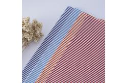 China Custom Breathable Single Jersey Knit Fabric , 140g 100 Cotton Striped Fabric supplier