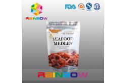 China Customized Printing Stand Up Zipper Foil Pouch Packaging For Frozen Seafood supplier