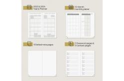 China Hard Cover Poprun Blue Weekly Planner 2023 Customization Agenda For Student supplier