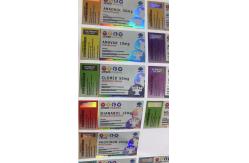 China Custom Private Vial Label Anavar Aluminum ZipLock Pouch With Label Sticker Hologram supplier