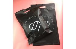 China Matte Black Poly Mailing Packaging Bags For Garment Package supplier